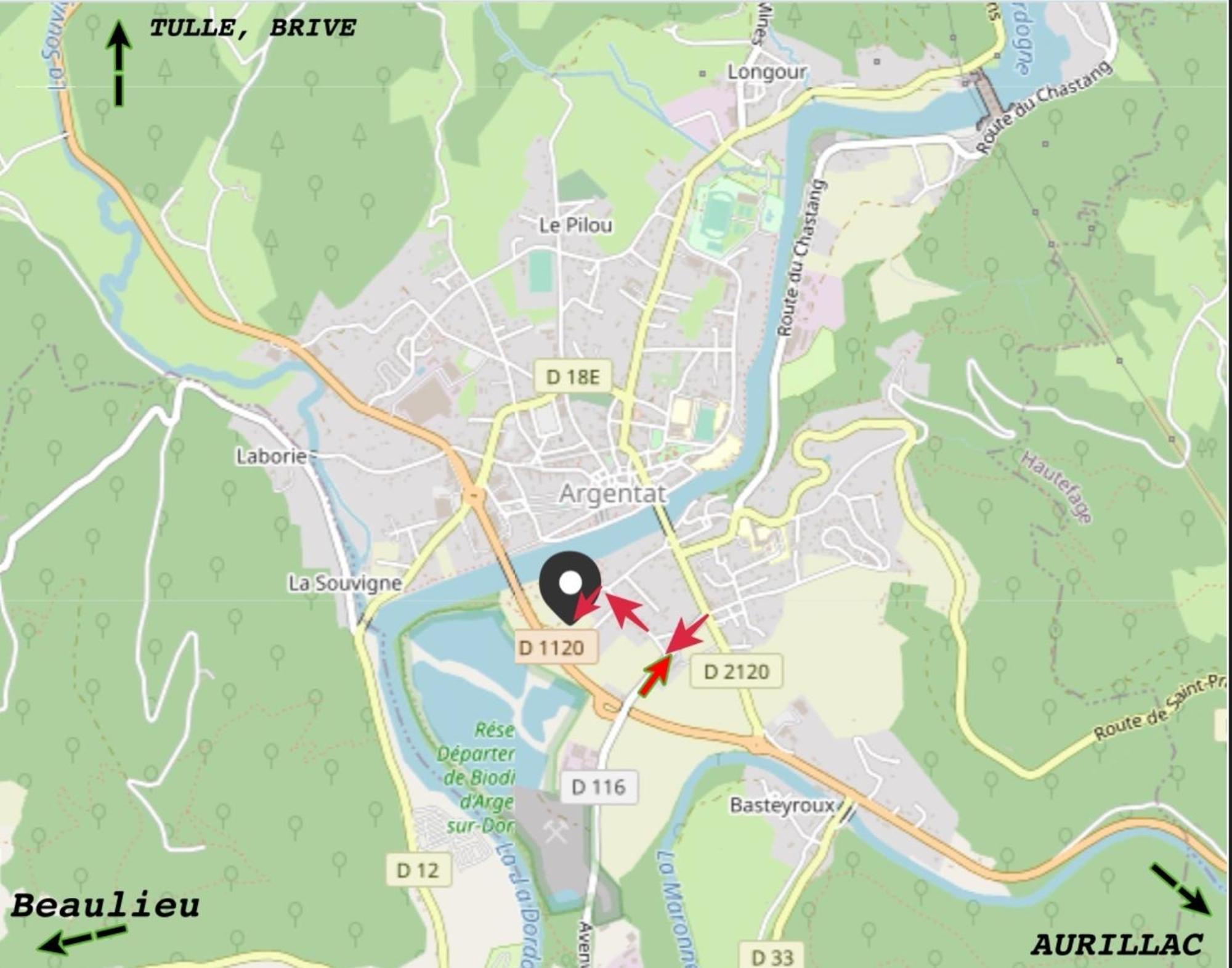 *A Setting Between Dordogne And Swimming Pool* Apartment Argentat Ngoại thất bức ảnh